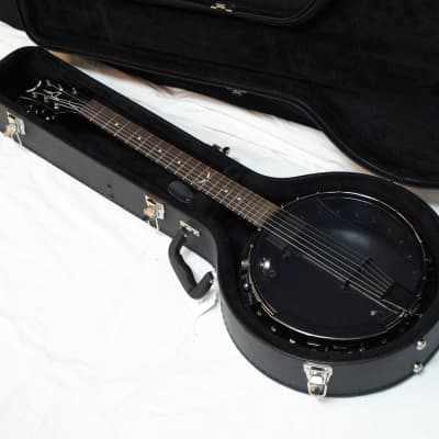 DEAN Backwoods 6 BLACK Chrome ELECTRIC 6-string BANJITAR banjo GUITAR new w/Case for sale