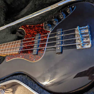 Fender American Deluxe Jazz Bass Fretless 2000 - Black w/ Tortoiseshell Pickguard image 5