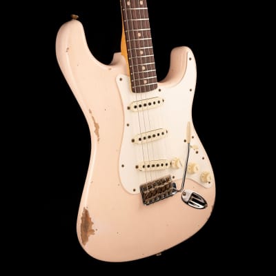 Fender Custom Shop Limited Edition 1959 Stratocaster Relic Super Faded Aged Shell Pink image 10