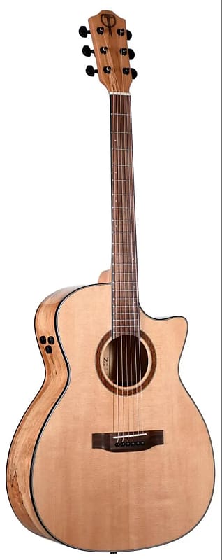 Teton STG130SMCENT Spruce/Spalted Maple Grand Concert with Electronics 2010s - Natural image 1