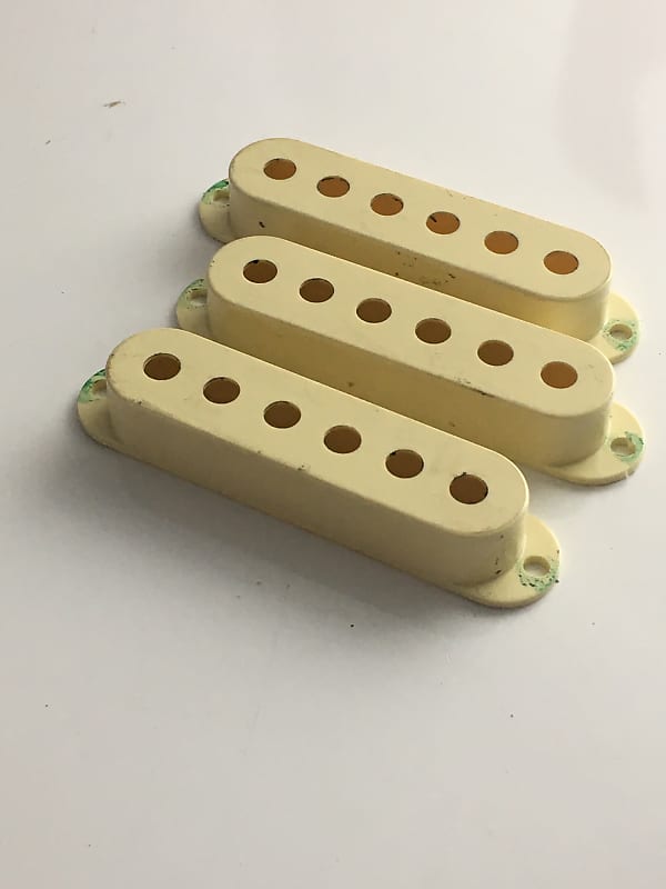 3 Genuine Fender Pure Vintage Reissue Strat Pickup Covers | Reverb