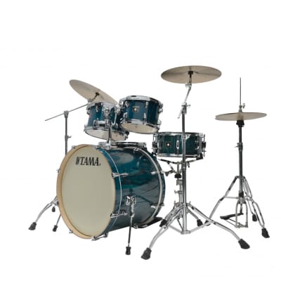 Tama CL52KRS-PGHP Superstar Classic Shell Kit 5 pcs - Gloss Sapphire Lacebark Pine/Chrome HW image 5