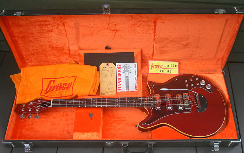 Greco BM900 Brian May Red Special Model Made by Fujigen 1982 Antique Cherry+Hard Case and more image 1