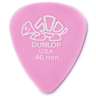 Dunlop 41R46 Delrin 500 Standard .46mm Guitar Picks (72-Pack)