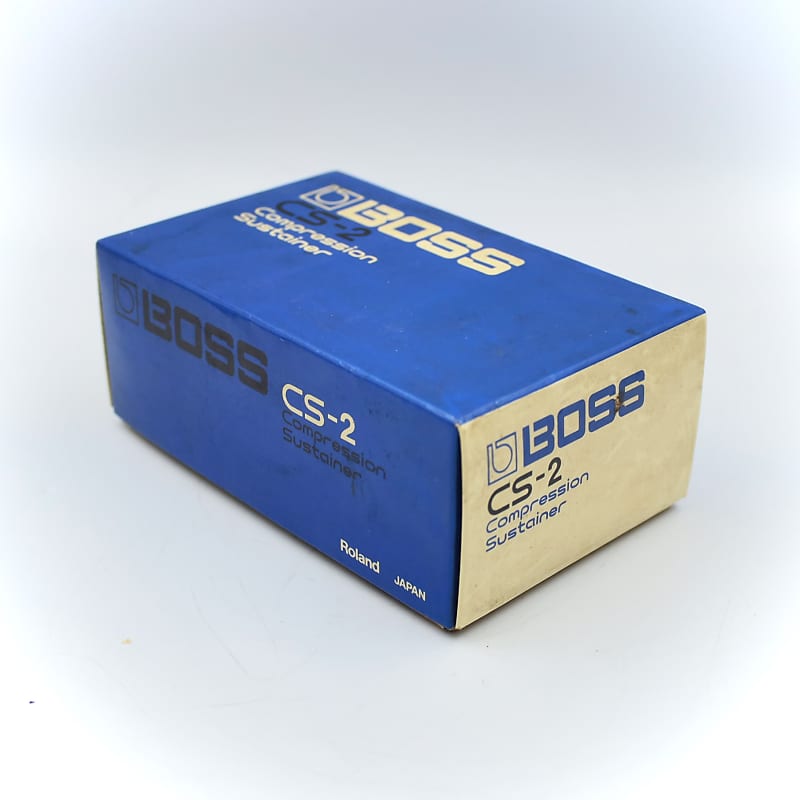 Boss CS-2 Compression Sustainer With Original Box 1983 Made in Japan  Compressor Effect Pedal 292200