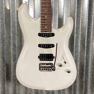 Musi Capricorn Fusion HSS Superstrat Pearl White Guitar #0185 Used image 1