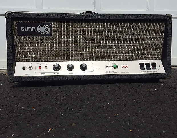 Vintage 1969 Sunn 200S tube bass guitar amplifier image 1