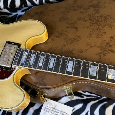 BRAND NEW! 2024 Gibson Custom Shop 1959 ES-355 Reissue - VOS Vintage Natural Finish - Authorized Dealer - 8.1lbs - G02414 image 5