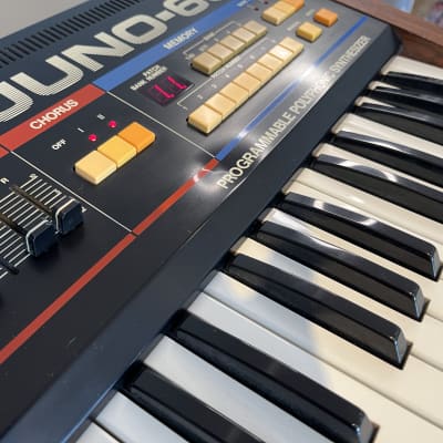 Roland Juno-60 61-Key Polyphonic Synthesizer 1982 - 1984 Black image 8