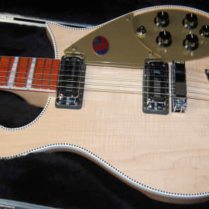 MINT! Rickenbacker 660 Electric Guitar OHSC 100% Unplayed Hardshell Case Maple Glo image 5