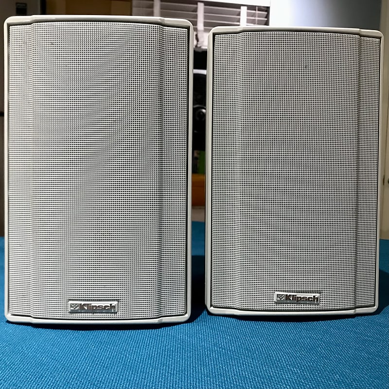 Pair of Klipsch KSB 1.1 Bookshelf Speakers White Reverb