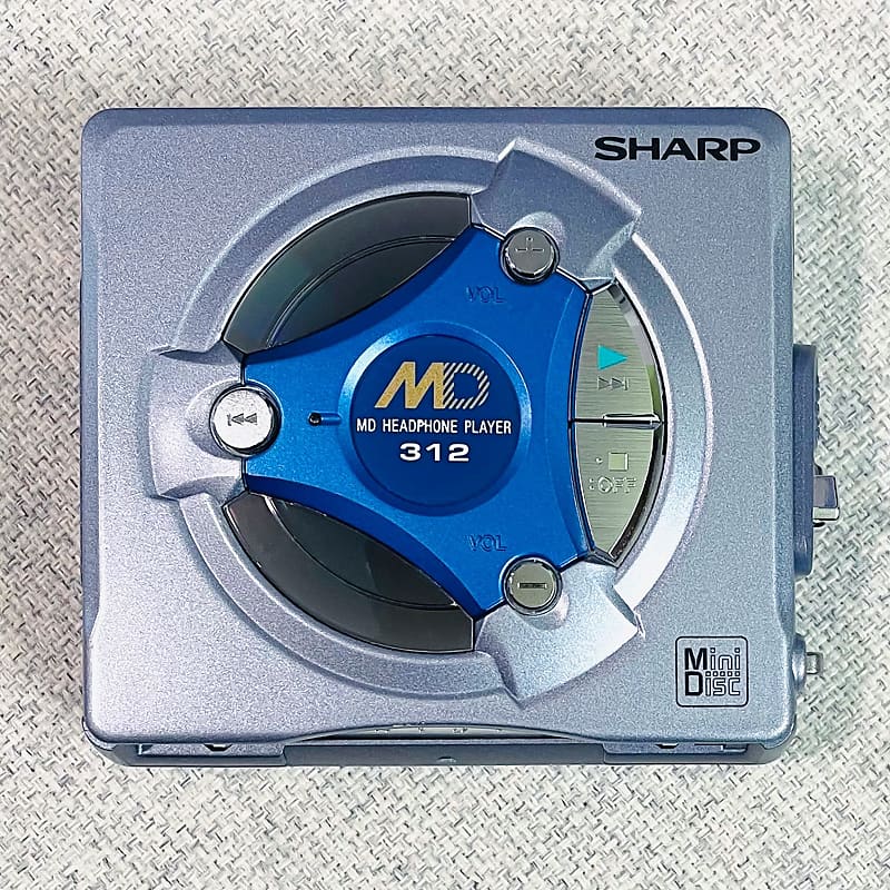 SHARP MDウォークマン MD-SS312-H ブルー 動作品 SHARP MDウォークマン MDプレーヤー MD-SS312 動作未確認 - メルカリ