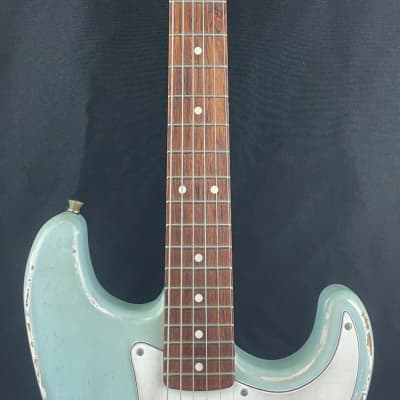 Custom/Hybrid Stratocaster, Relic, Daphne Blue image 4