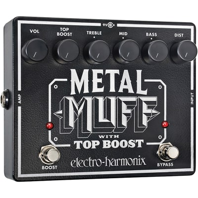 Electro-Harmonix EHX Metal Muff Distortion Effects Pedal with Top Boost image 1