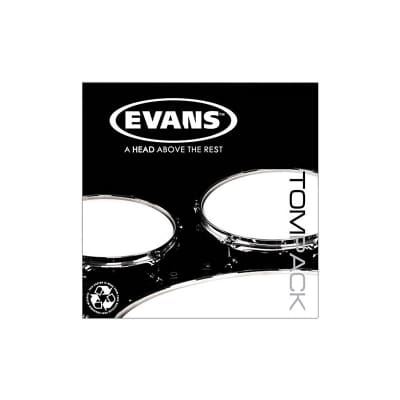 Evans ETP-EC2SCLR-F Tom Pack: EC2 Clear Drum Heads, Fusion image 2