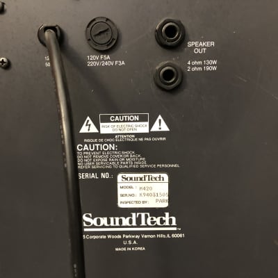 SoundTech M420 4-Channel Powered Mixer Rackmount image 5