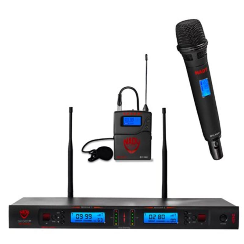 Nady Dual True Diversity 1000-Channel Pro UHF Wireless Mic System