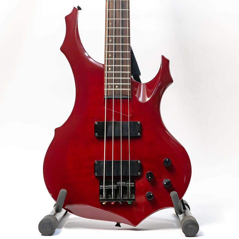 ESP Edwards E-T-98FR Electric Bass Guitar with Gigbag - MIJ - Red