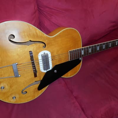 Epiphone Century Archtop W/ Gibson P-13 Speed Bump Pick Up 1942 Natural Blonde image 2