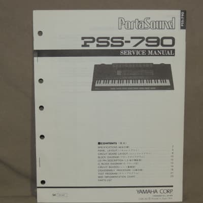 Yamaha PortaSound PSS-790 Service Manual [Three Wave Music]