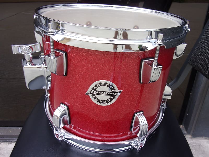 Ludwig Accent 10" x 8" Hanging Rack Tom with Chrome Tom Mount Reverb