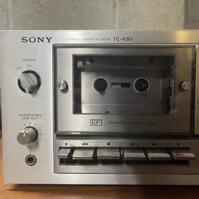 Sony TC-K60 Cassette Player/Recorder (1970’s) Silver - Parts/Repair image 5