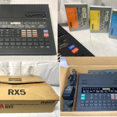 Yamaha RX5 Digital Rhythm Programmer 1986 in BOX W/ 3 Cartridges