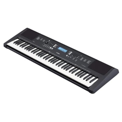 Yamaha PSR-EW310 76-Key Portable Keyboard with Power Adaptor - Black
