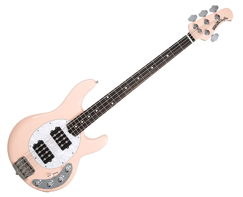 Ernie Ball Music Man Stingray Special 4 HH Bass Guitar w/ Case - Pueblo Pink image 1