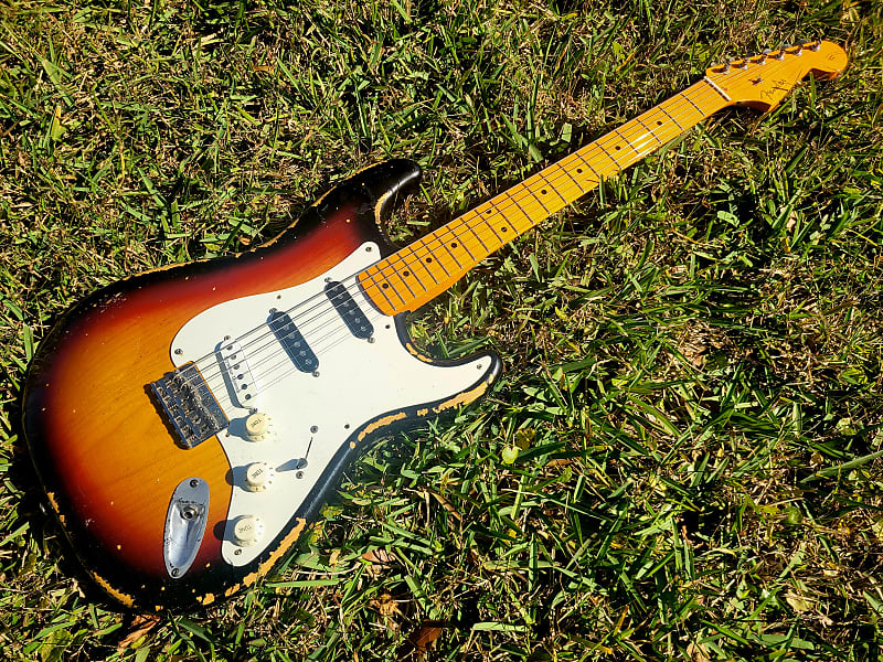 MJT Stratocaster Relic Body - MIM 50's Fender Classic Lacquered Maple Neck image 1