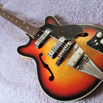 Jedson Semi-acoustic , 335 style f hole 1960's Japan
