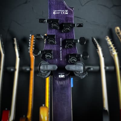 ESP LTD H-200FM Electric Guitar - See Thru Purple image 8