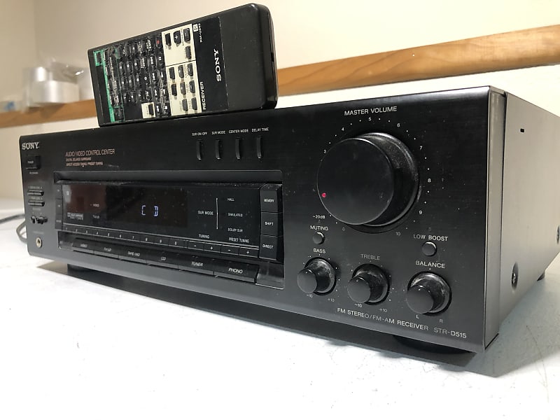 Sony STR-D515 Receiver HiFi Stereo Vintage 5.1 Channel Phono Home 2024 Audio AM/FM.