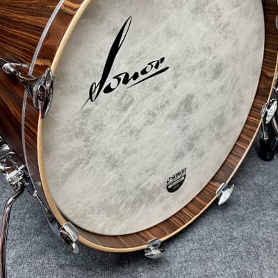 Sonor Vintage Series 13/16/22 3pc. Drum Kit Rosewood Semi-Gloss with mount image 5