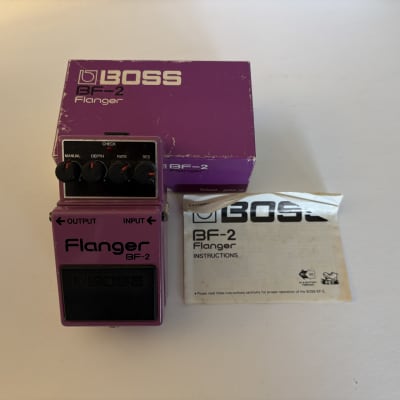 Boss BF-2 Flanger 1980-1984 (Black Label) Made In Japan | Reverb