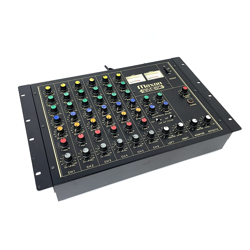 MAXON RM-60 ミキサー maxon Maxon (Ibanez) RM-60 Rotary 6 Channel Mixer Rare Vintage