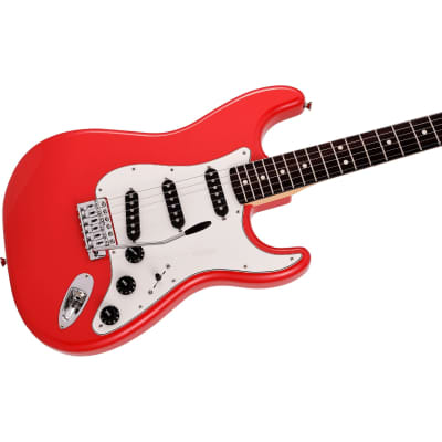 Fender Made In Japan Limited International Color Stratocaster Electric Guitar (Morocco Red) image 6