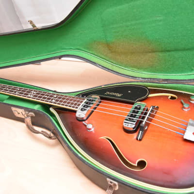 Heinz Seifert Favorit Teardrop – 1950s Migma German Vintage Archtop Semi Hollow Bass Guitar / Gitarre image 18