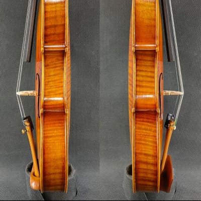 Qi Brand Il Cannone Guarnerius Master Violin 4/4 2023 - Orange varnish image 3