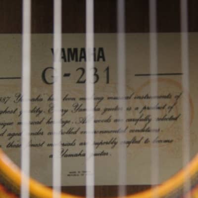 Yamaha G-231 Classical Guitar Natural | Reverb