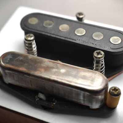 Wiggins Brand,  heavy relic Telecaster hand wound pickup set, Traditional's, Vintage wound, alnico 5 image 5
