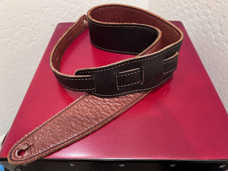 El Dorado Durango-Suave Leather Guitar Strap Cognac/Chocolate