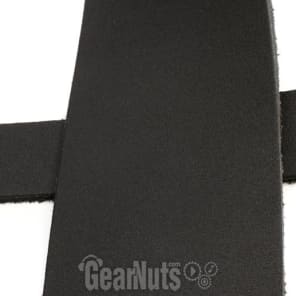 D'Addario 2.5" Basic Classic Leather Guitar Strap - Black image 7