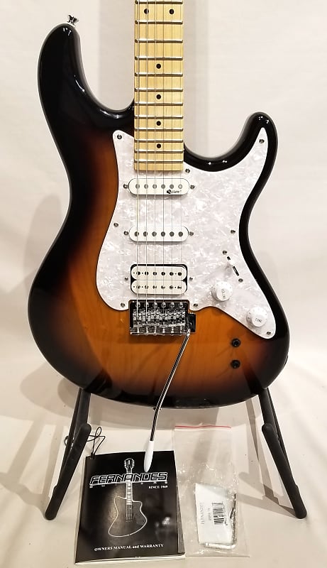 Electric Guitar FERNANDES RETROROCKET PRO - Cherry Sunburst