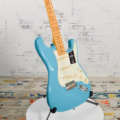 New Fender® American Professional II Stratocaster® Miami Blue w/Case image 3