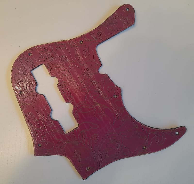 PICKGUARD American de luxe jazz bass 2023 Purple relic Reverb