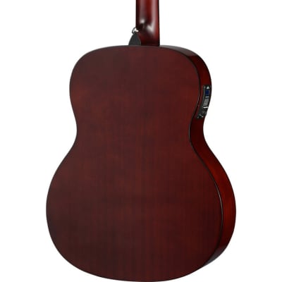Walden O351E Standard Acoustic Guitar - Orchestra Model All-Mahogany Acoustic-Electric image 2