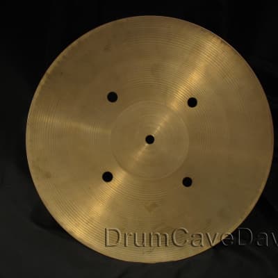 14" ZILDJIAN QUICK BEAT HI HAT CYMBALS, VINTAGE late 1970s HOLLOW LOGO, 1128 & 1202 grams image 13