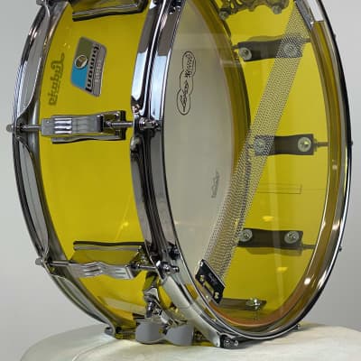 Ludwig 5x14" Vistalite Snare Drum - Yellow image 7