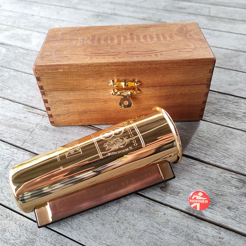 Hohner Echophone ハーモニカ 本体 No.3810 Original Hohner Echophone No. 3810 with brass moldy cup with